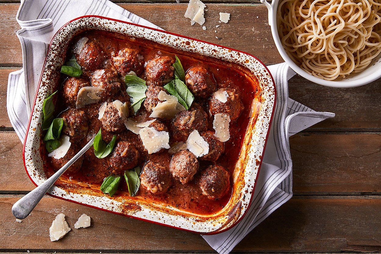 Saucy Meatballs with Pasta