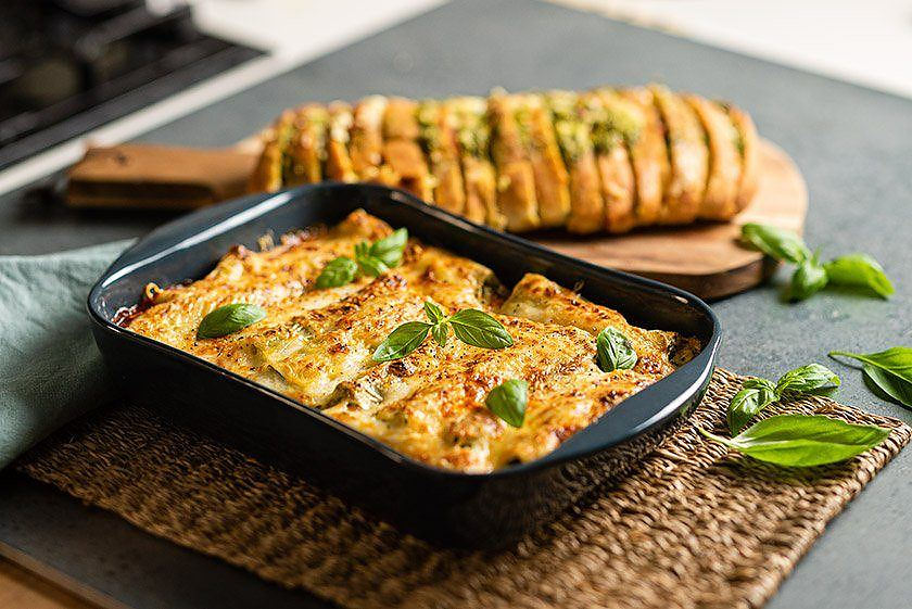 Spinach And Cheese Cannelloni