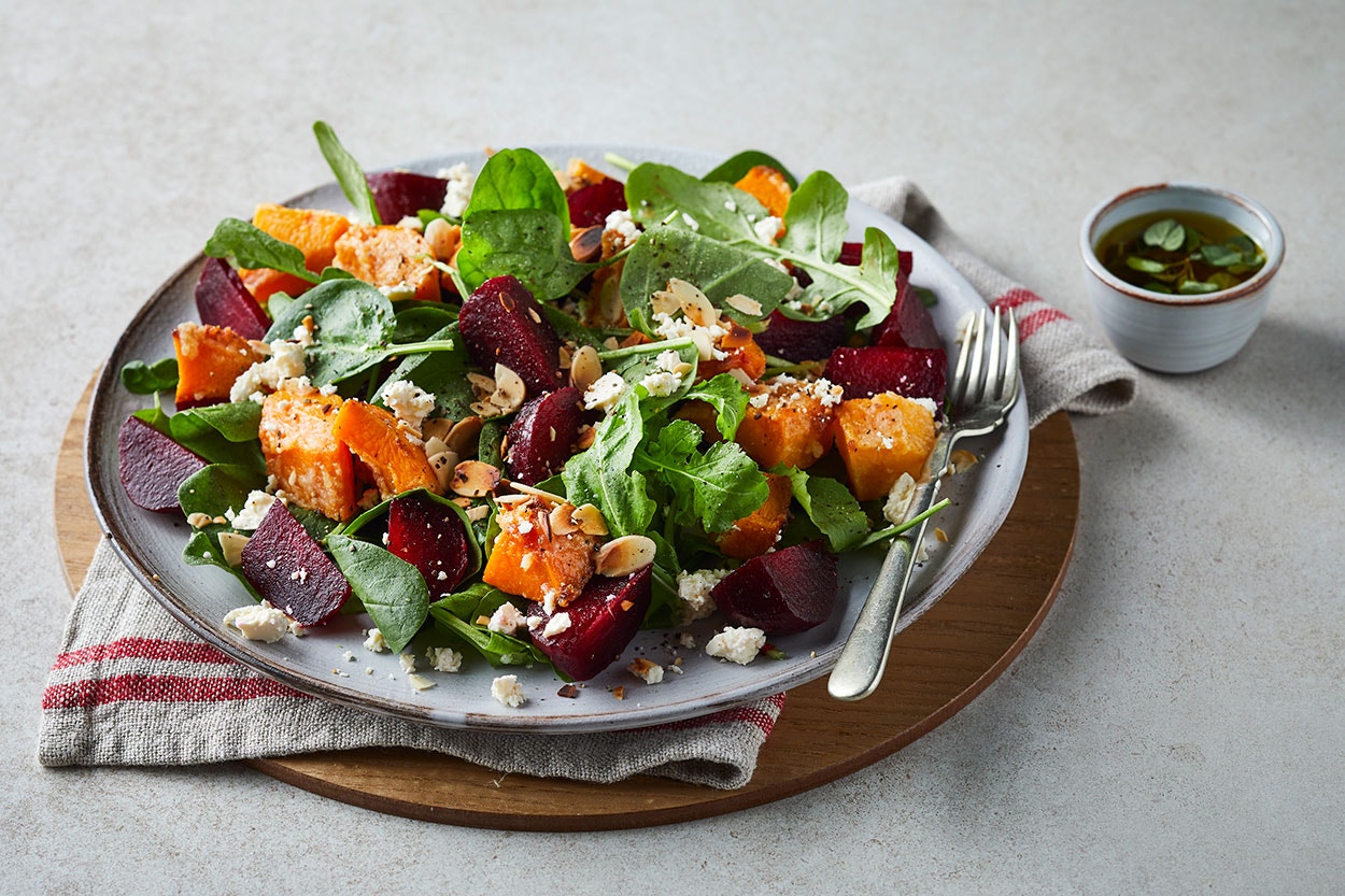 Roasted Butternut & Beetroot Salad