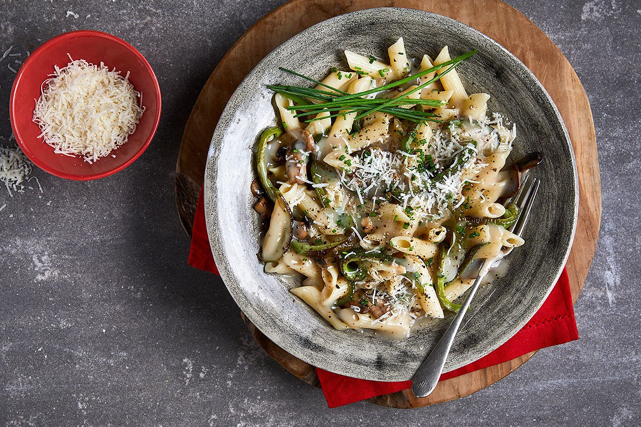 Pasta with Creamy Mushroom Sauce