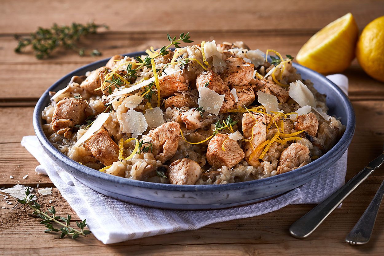 Creamy Chicken and Mushroom Risotto