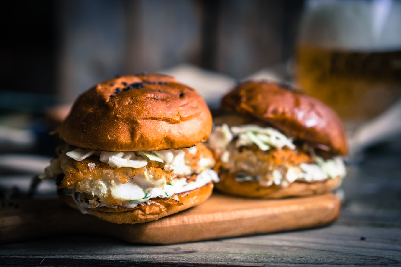 Hake sandwiches