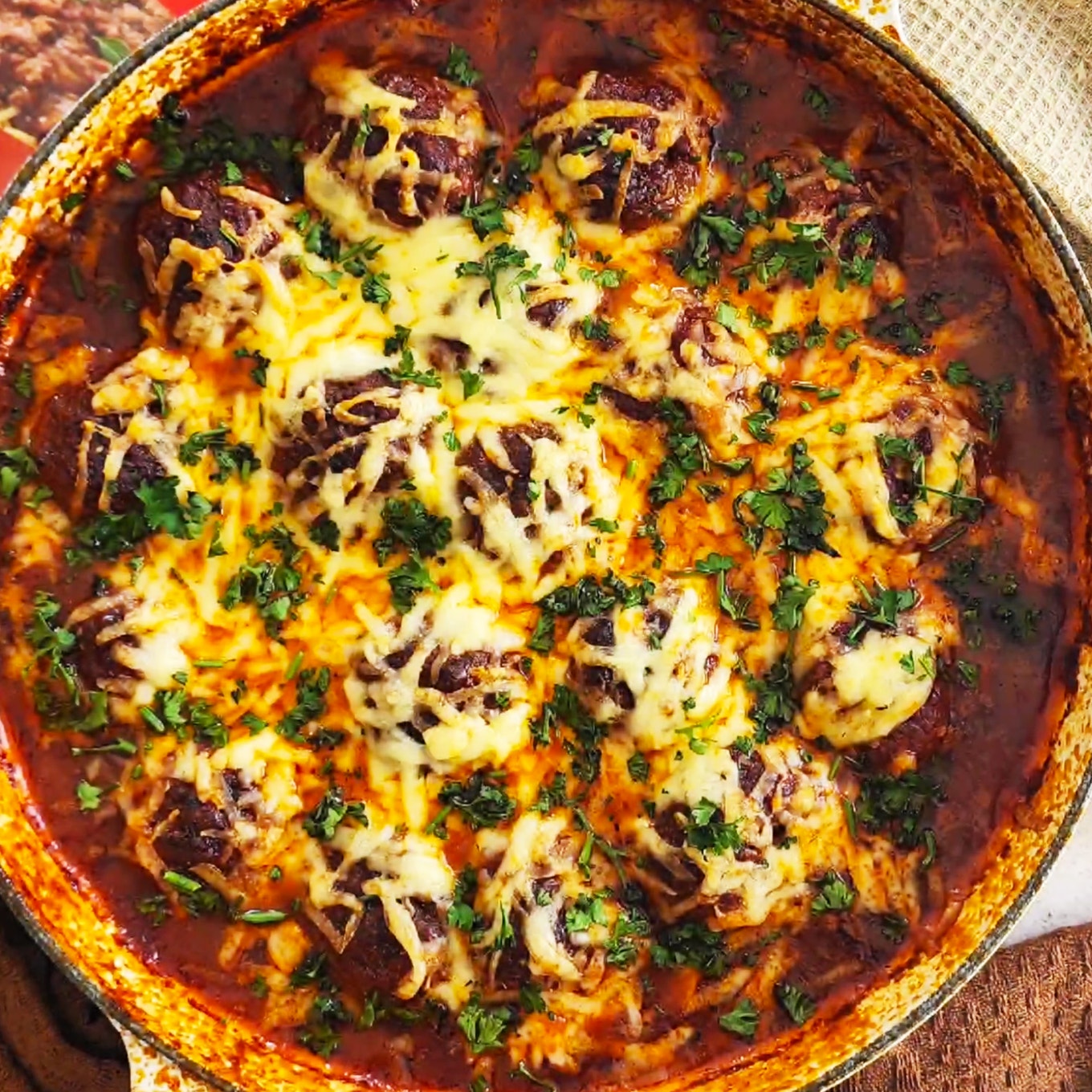 Cheesy meatballs