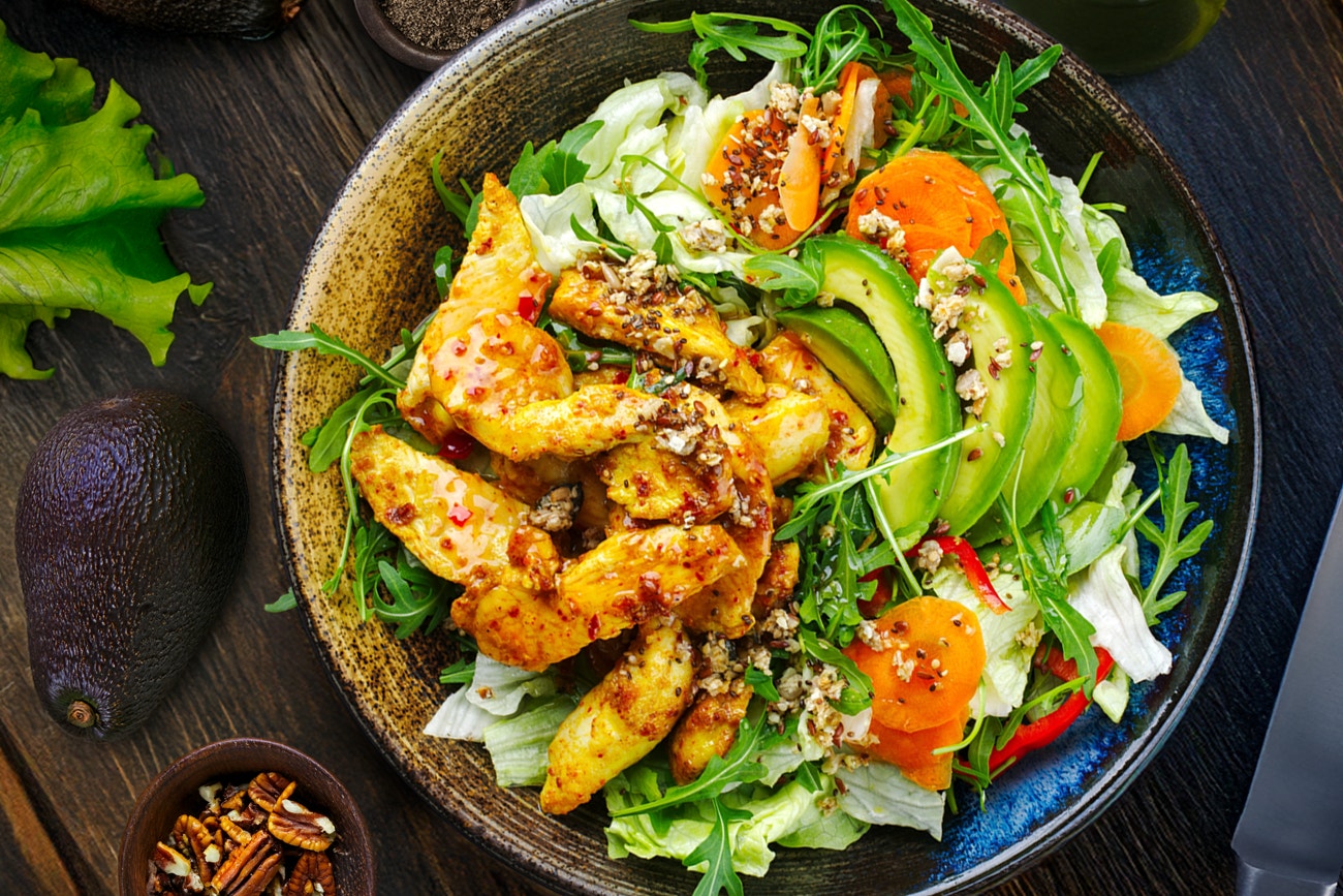 Butter Chicken Salad