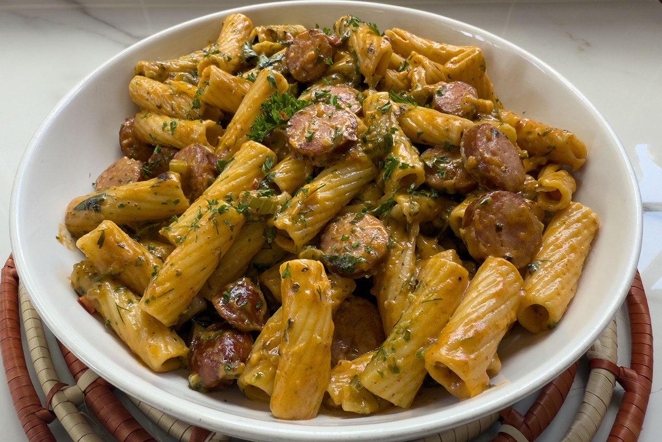 Cheese Griller and Creamy Pasta Salad
