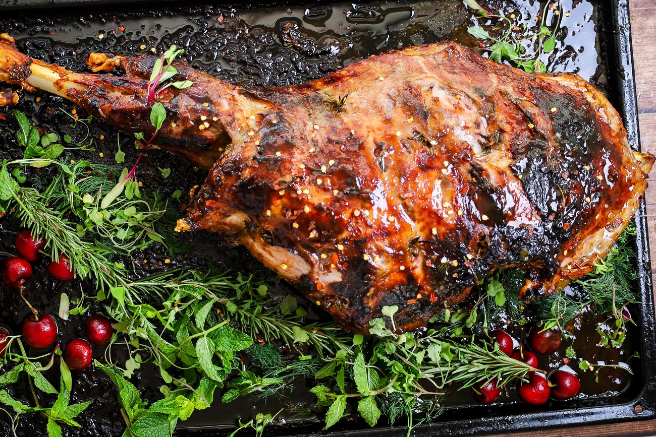 Aromatic Roast Leg of Lamb 