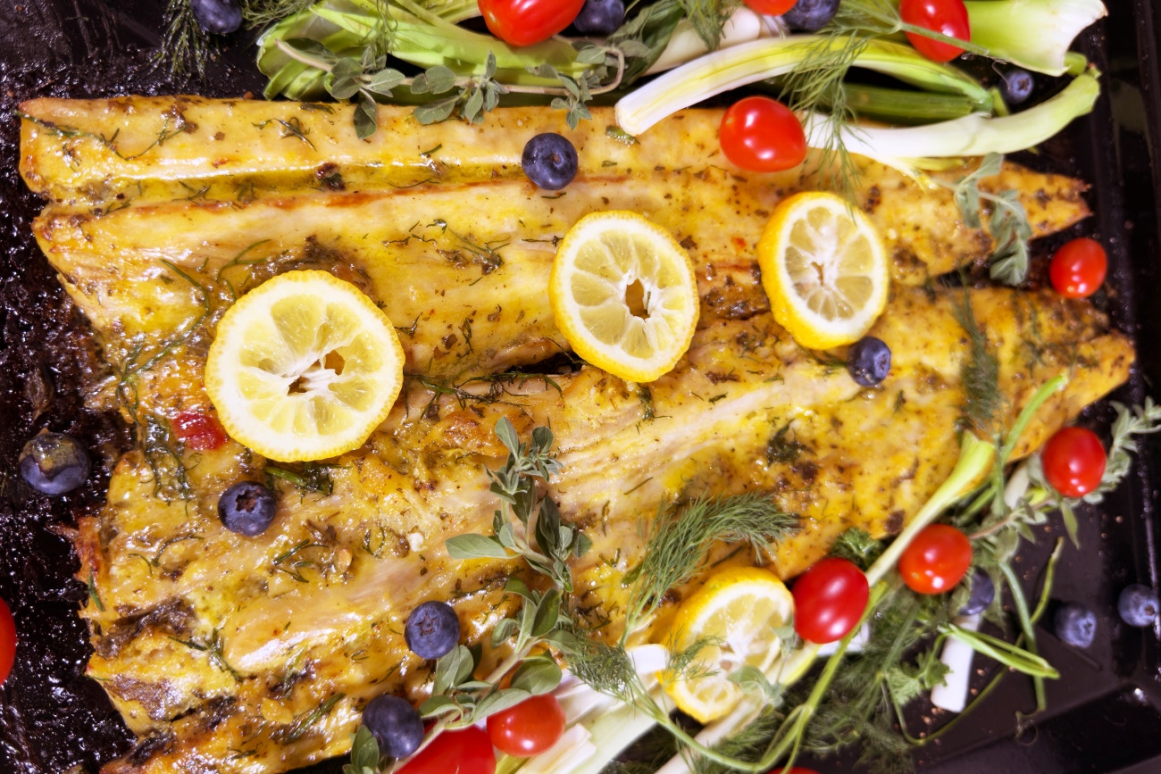 Grilled Snoek with Thai-Flavoured Herb Butter