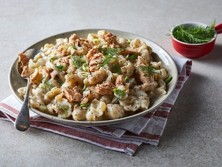 Salmon and Mushroom Pasta