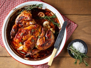 Spatchcock Chicken with Rosemary and Garlic