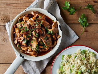Spiced Couscous with Pork and Almonds
