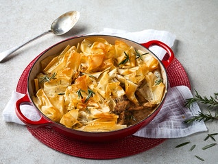 Chicken & Mushroom Phyllo Pie