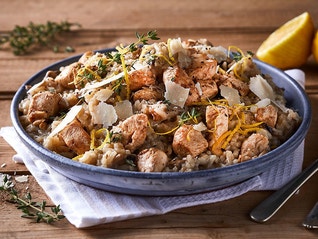 Creamy Chicken and Mushroom Risotto