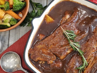 Flamegrilled Beef Short Rib with Creamy Mushroom Mealie Rice