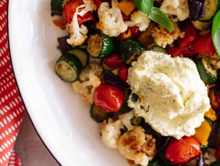 Roasted Summer Veg with Herby Feta