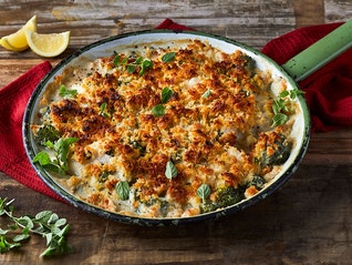 Hake and Broccoli Bake